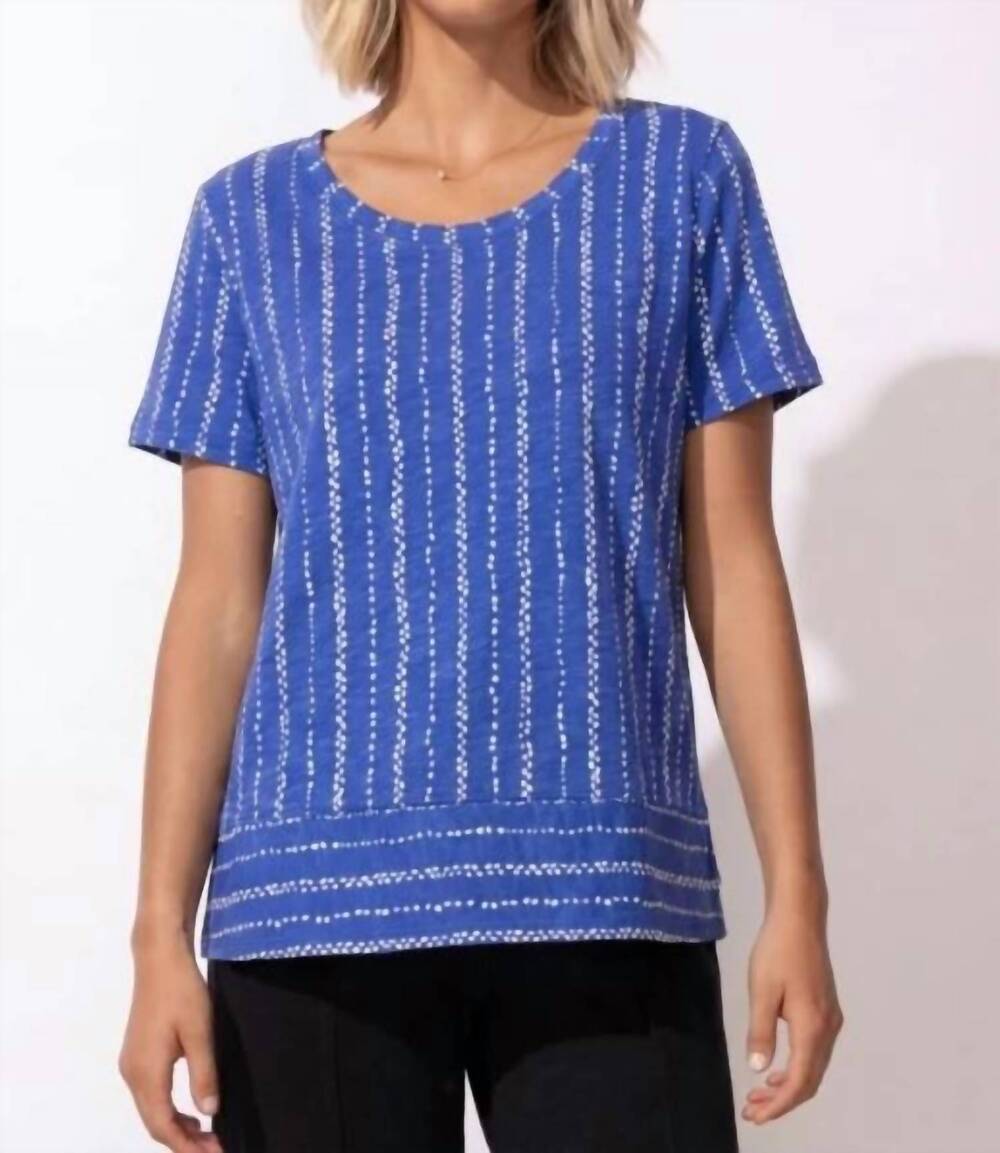 NEW ESCAPE BY HABITAT driftwood stripe dockside tee in resort